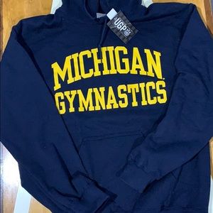 NWT Michigan Gymnastics hoodie sweatshirt